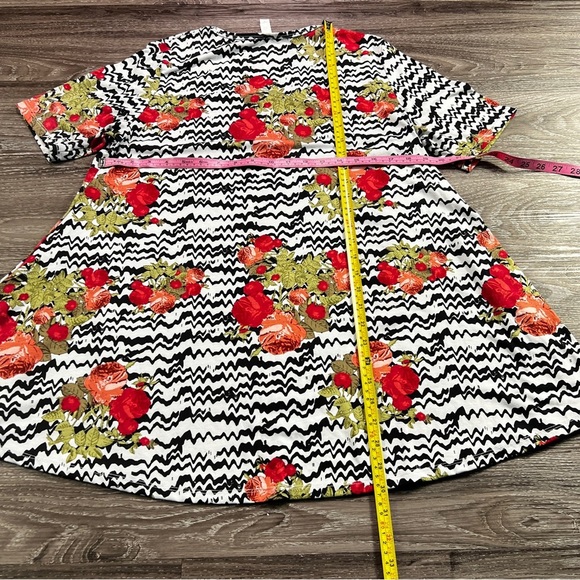 LulaRose Floral Chevron Dress - Picture 4 of 6